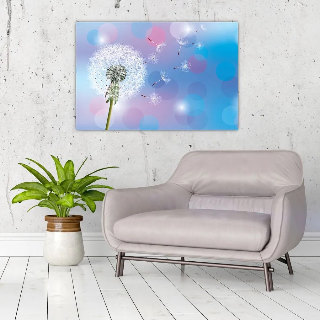 Tablou - Păpădie în vânt (90x60 cm)