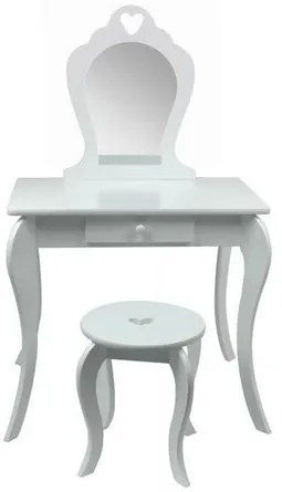 Masă de toaletă pentru copii cu oglindă desiguranță Elza , 71 x 50 x 108 cm
