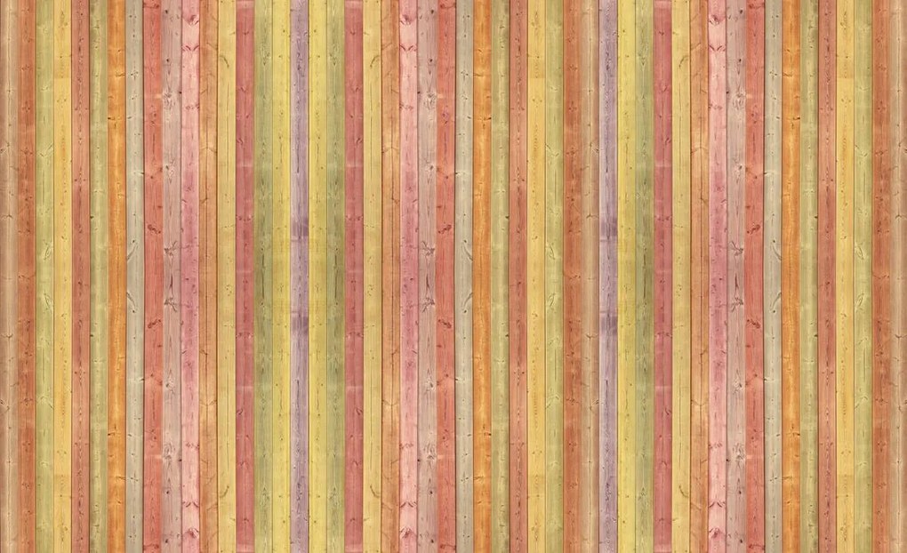 Fototapet - Textura - Scăndura colorată (152,5x104 cm)