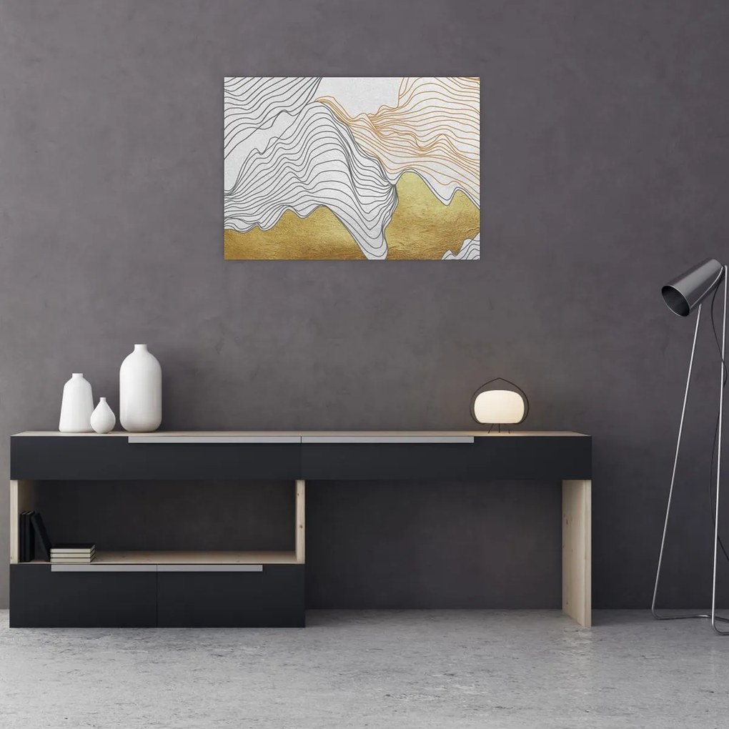 Tablou pe sticlă - Decor III. (70x50 cm)