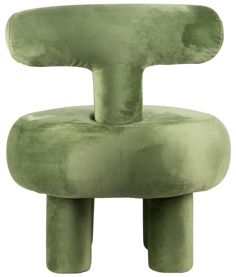 Fotoliu verde deschis cu tapițerie din catifea Abrazo – Leitmotiv