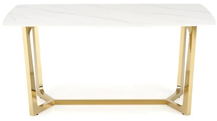 Masa Clemente alb/gold L160 x l90 x H76