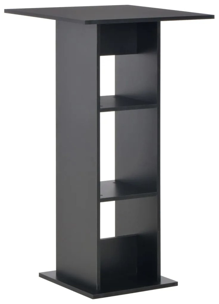 vidaXL Masă de bar, negru, 60 x 60 x 110 cm