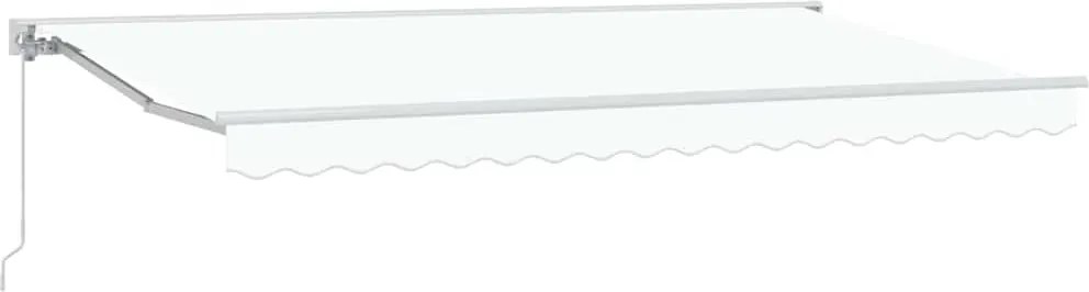 vidaXL Cadru de copertină Alb 400 x 200 cm Poliester cu Acoperire PU