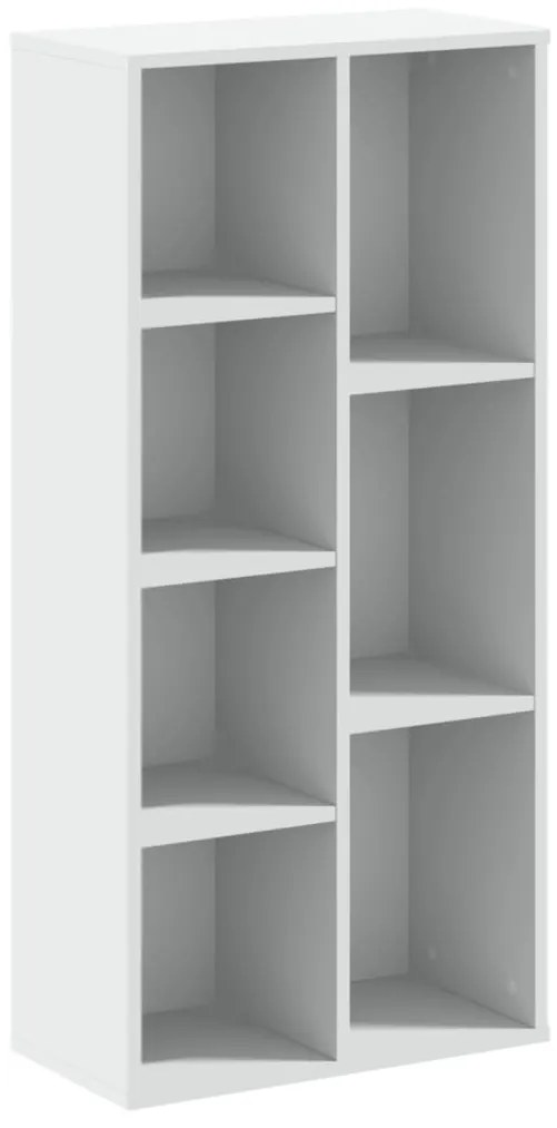 852789 vidaXL Bibliotecă, alb, 50x25x105 cm, lemn prelucrat