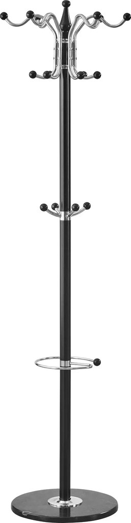 RESIGILAT- Cuier pentru haine, cu suport umbrelă, metal, negru