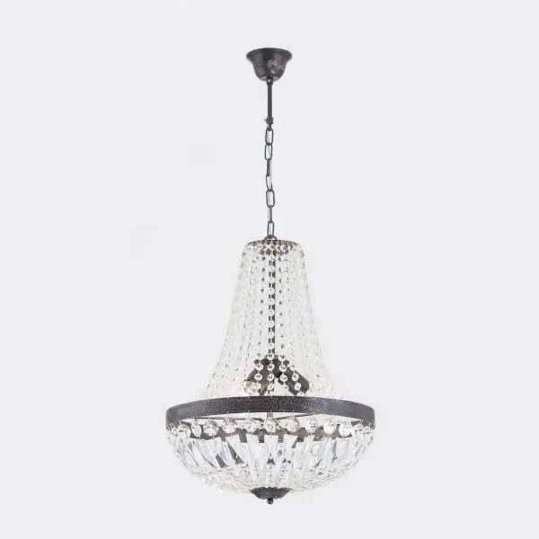 Lustră de cristal pe lanț Orion HL 6-1497/3 ARILA 3xE27/60W/230V maro/patină