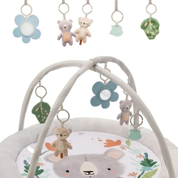 KINDERKRAFT - Saltea de joacă pentru copii COZYPLAY, gri