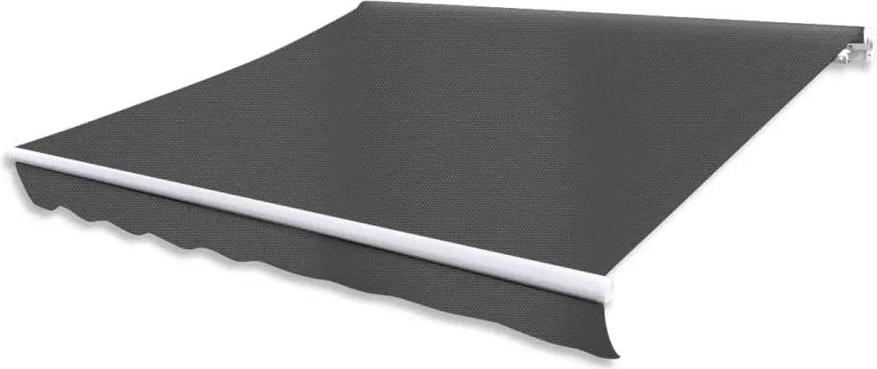 vidaXL Copertină reglabilă cu acționare manuală, 300 cm, antracit