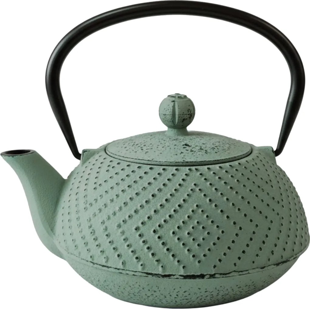 Ceainic din fontă cu infuzor KAMIN, 900 ml, verde deschis