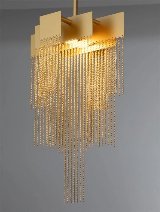 Lustra LED suspendata design modern REVIA aurie