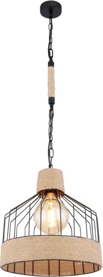 Lustră pe lanț Globo 15674H1 HALIA 1xE27/60W/230V