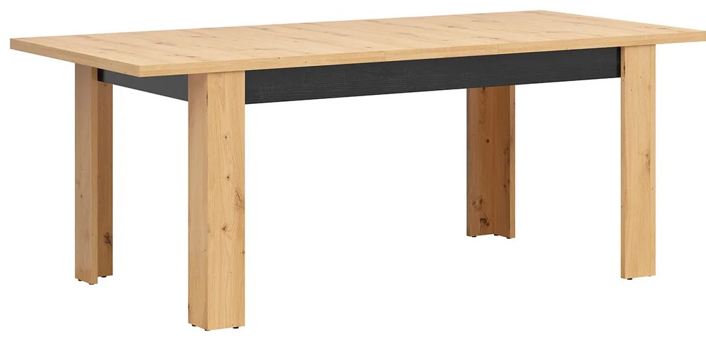 Masă de sufragerie Ostia STO/7/16 (Stejar artisan + Stejar negru) (pentru 6 sau 8 persoane). 1025966