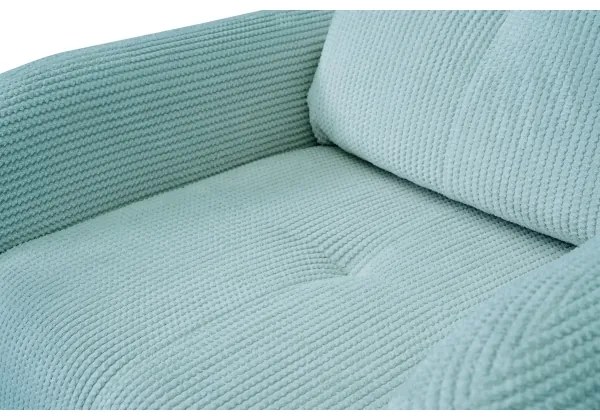 Fotoliu tapițat CLOUDY, turcoaz