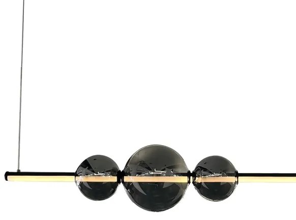 Lustră LED pe cablu KUGEL LED/30W/230V negru