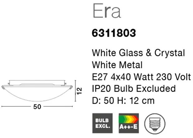 Plafoniera moderna design elegant 50cm Era NVL-6311803