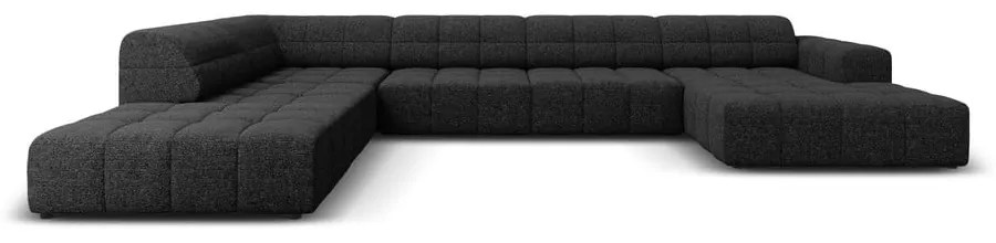 Colțar gri antracit (colț pe stânga/în formă de "U") Chicago – Cosmopolitan Design