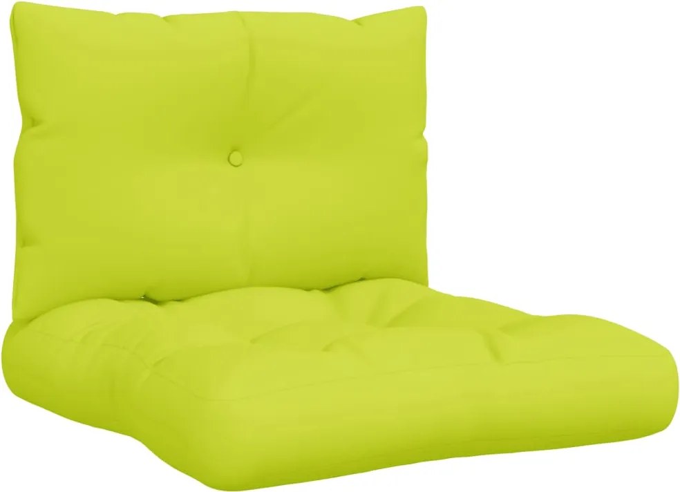 vidaXL Perne de paleți, 2 buc, verde aprins, material textil