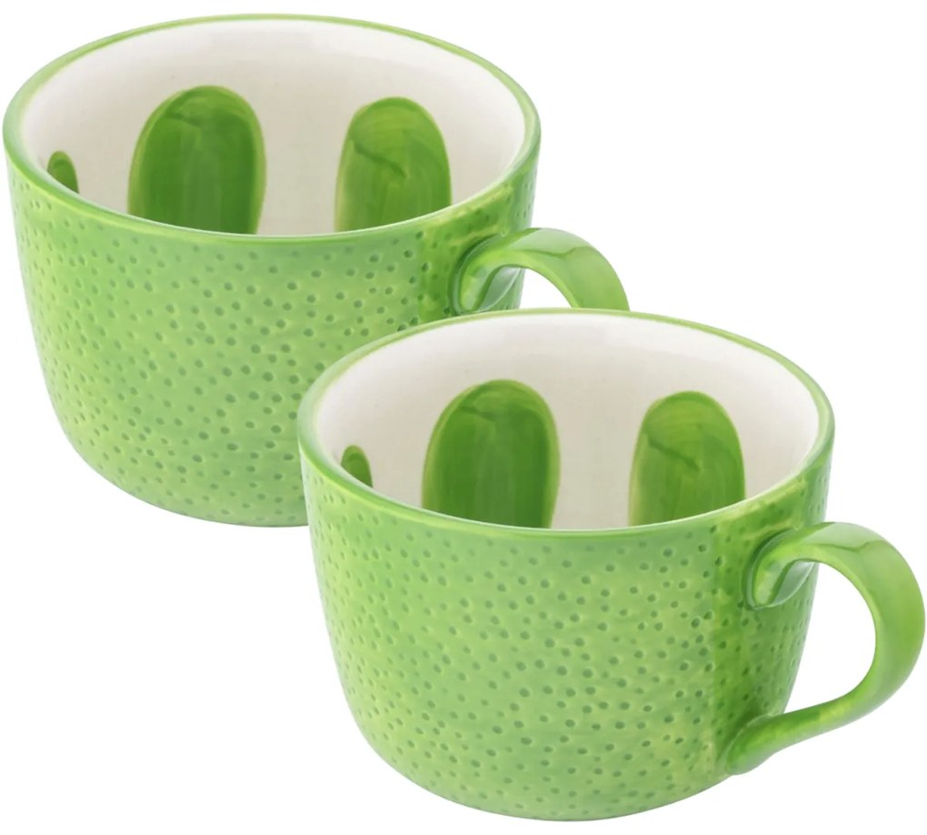 Altom Set de căni jumbo din ceramică Tropicanalime 470 ml, 2 buc.