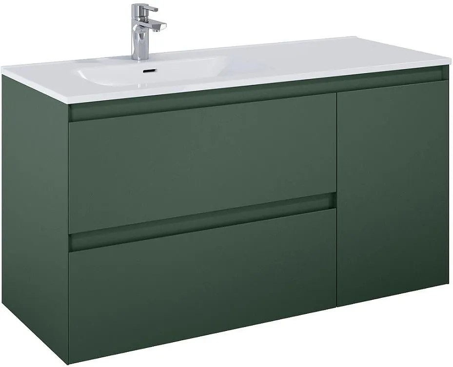 Elita Split dulap 120x45.8x63.5 cm sub chiuveta pe perete verde RE011206257010