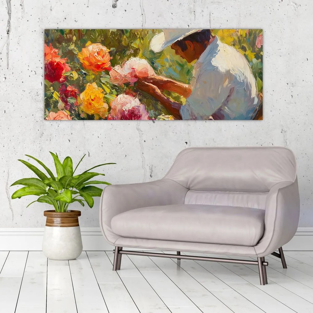 Tablou - Grădinar (120x50 cm)