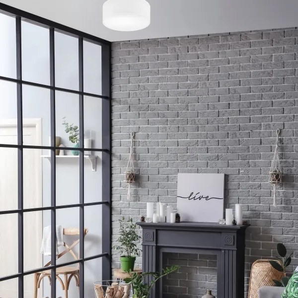 Plafonieră SIRJA DOUBLE 2xE27/15W/230V d. 35 cm alb