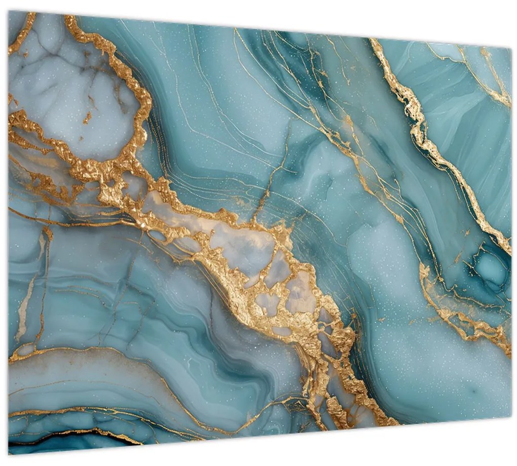 Tablou - Marmură turcoaz (70x50 cm)