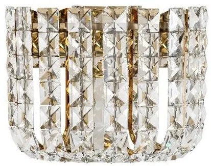 Aplica de perete LED auriu, cristale sticla CELYSIA