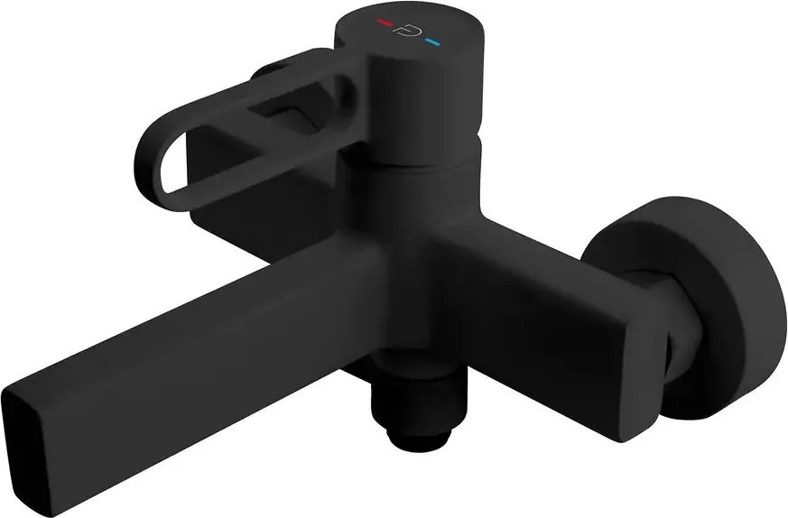 Baterie cada - dus FDesign Zaffiro monocomanda negru mat