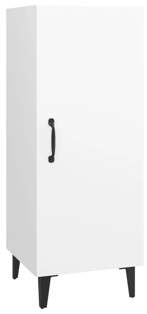 812330 vidaXL Servantă, alb, 34,5x34x90 cm, lemn compozit