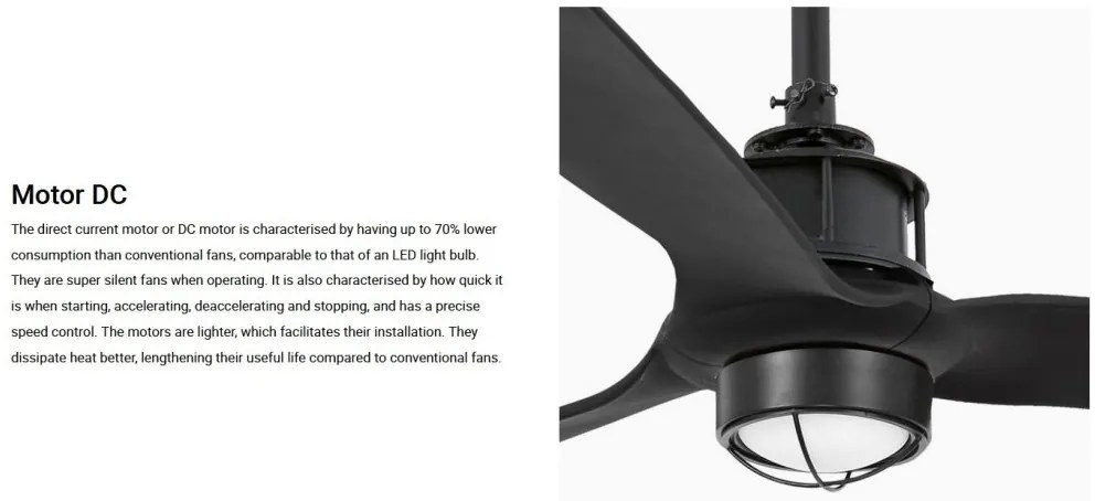 Lustra cu Ventilator si telecomanda JUST FAN M LED negru mat