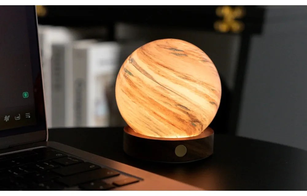 Decorațiune luminoasă maro/în culoare naturală închisă cu USB ø 8 cm Polar Cloud – Gingko