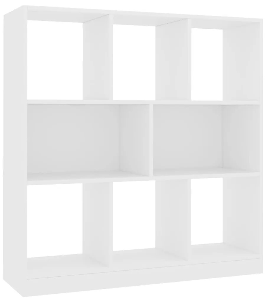 800171 vidaXL Bibliotecă, alb, 97,5x29,5x100 cm, lemn prelucrat