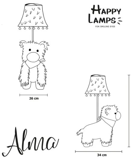Lampadar LED pentru copii Happy Lamps ALMA LED/5,4W/230V lamă