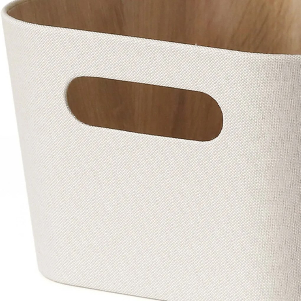 Set de 2 coșuri de depozitare Kitchisimo 31 × 23 ×16 cm, crem, L