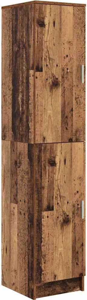 vidaXL Bufet Lemn vechi 35 x 39 x 168 cm