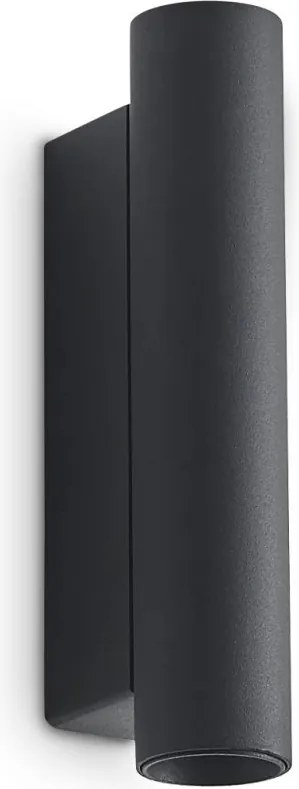 Aplica de perete LOOK LED AP2 ROUND D30 H150 ON-OFF NERO 3000K