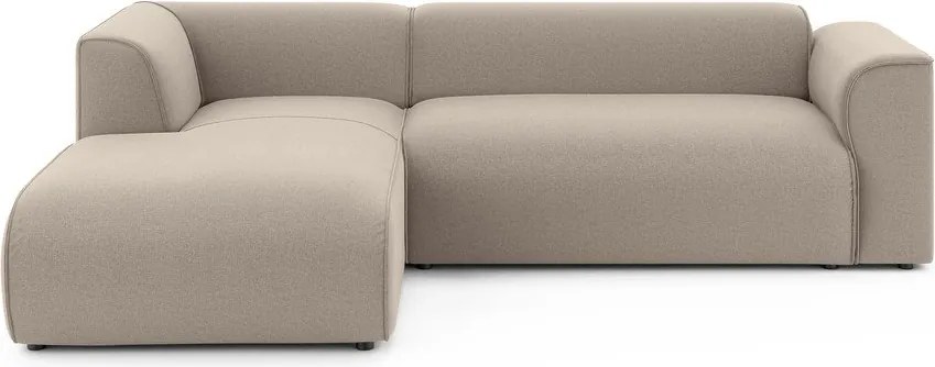 Colțar maro deschis (cu colț pe partea stângă/cu șezlong) Merid – Ropez