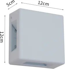 Brilagi - Aplică LED de exterior QUADRAY, 6W, 230V, albă, IP54