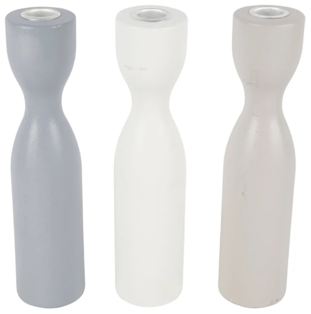 Suport pentru lumanari din lemn TORNE 25 cm - mai multe culori