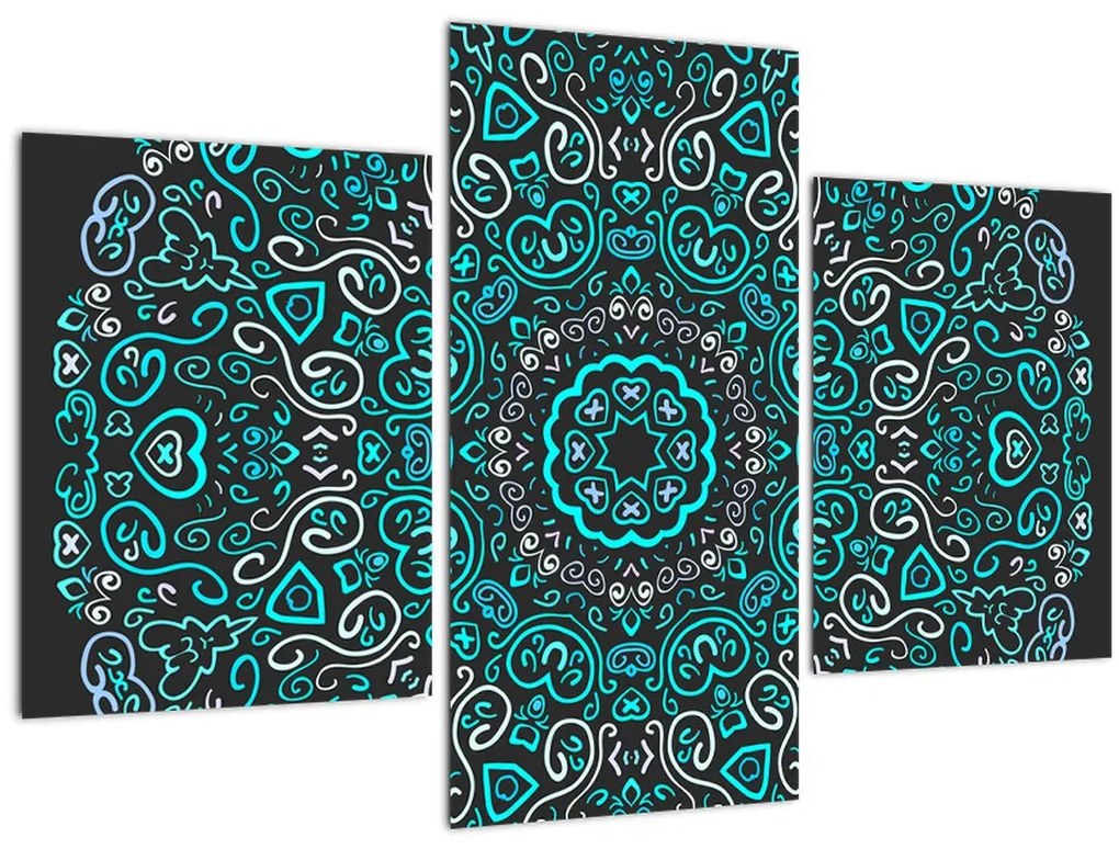 Tablou cu abstracție ornamentală (90x60 cm)