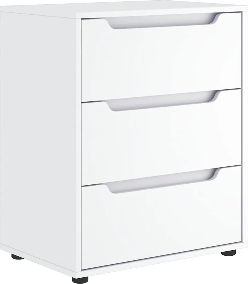 vidaXL Bufetă „VISNES” alb 60x40x73 cm lemn prelucrat