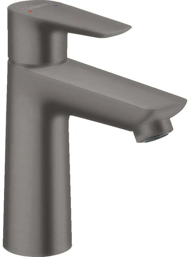 Baterie lavoar Hansgrohe Talis E 110 cu ventil Pop-Up negru - crom periat