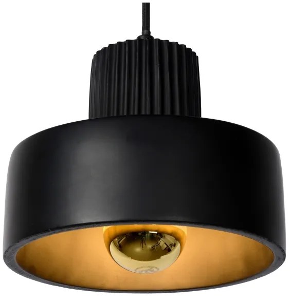 Lustră pe cablu OPHELIA 1xE27/40W/230V d. 20 cm neagră Lucide 20419/20/30