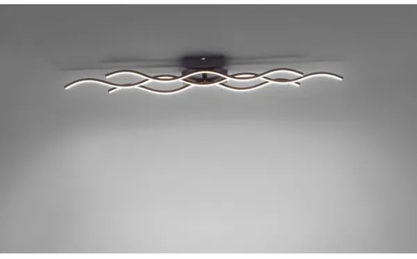 Lustră LED aplicată WAWE LED/28W/230V neagră Leuchten Direkt 15166-18