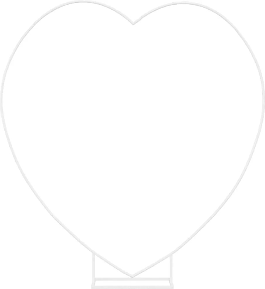 vidaXL Arc de nuntă Alb 195 x 35 x 211 cm Oțel