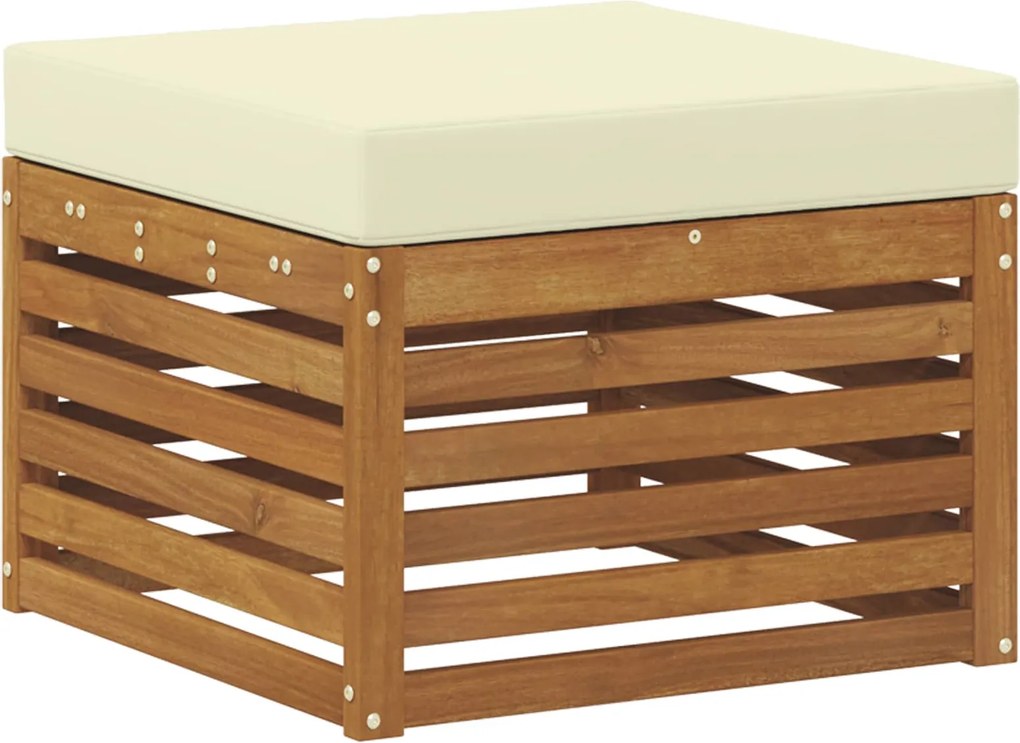 vidaXL Taburet pentru exterior Lemn Solid de Acacia natural