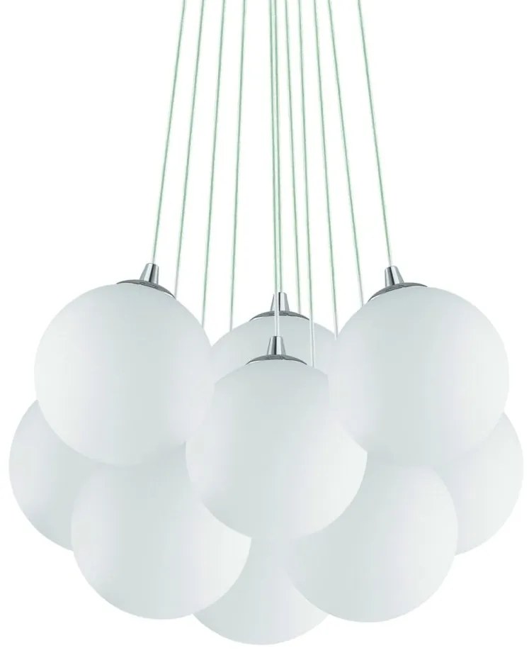 Lustra moderna cu 11 pendule MAPA SP11 BIANCO 131924