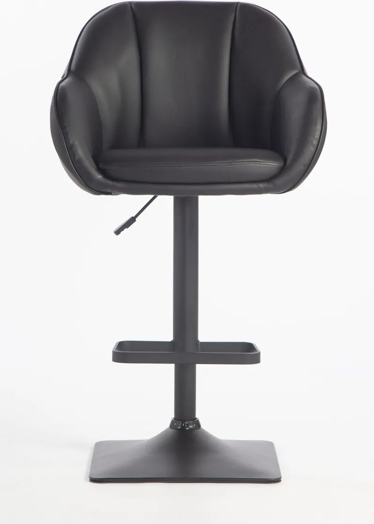 HR2055KW Scaun Neagră din Piele Ecologica cu Bază Neagră