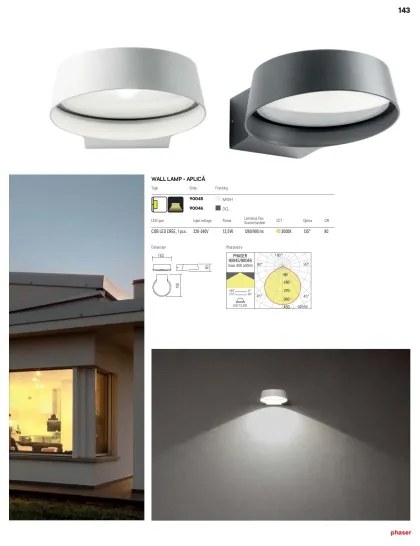 Redo 90046 - Aplică perete exterior LED PHASER LED/12W/230V IP54